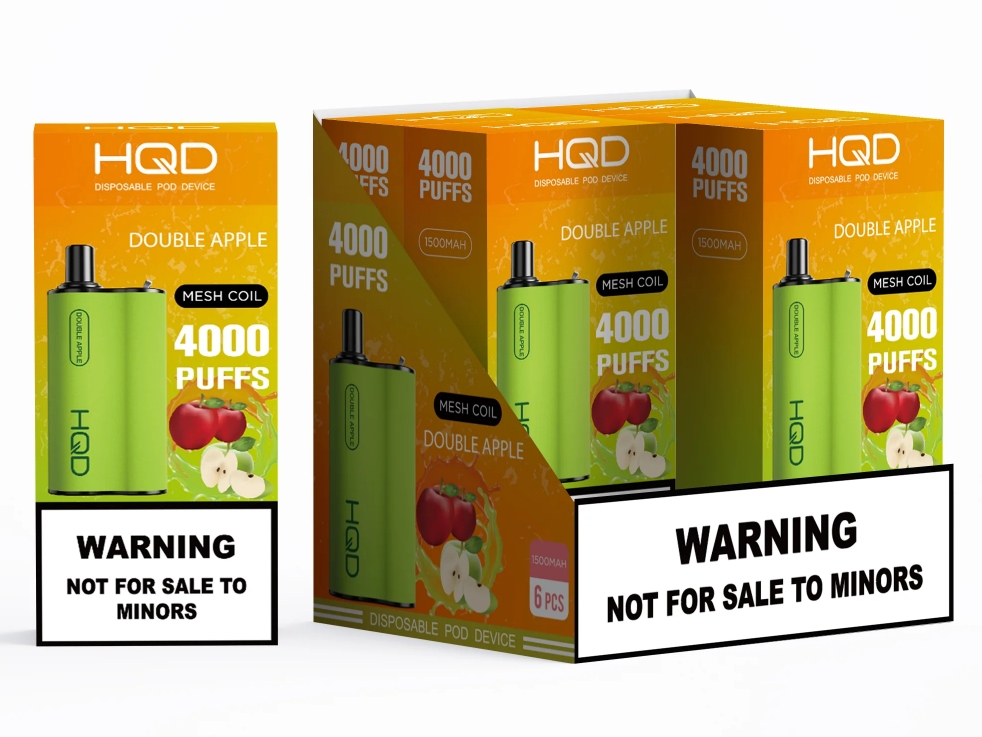 HQD BOX 4000 Puffs Vape - &ccedil;ift elma: Geleneksel Lezzetin Modern Yorumu